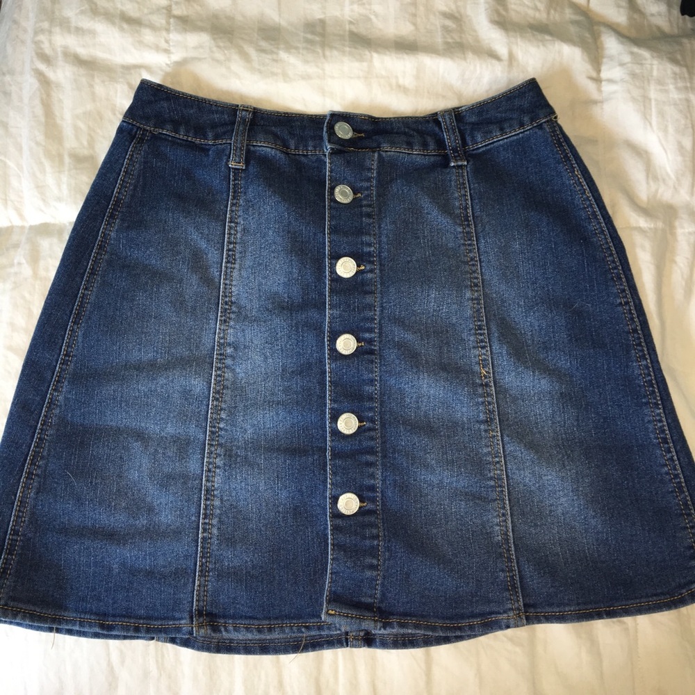 Dark Denim Skirt
